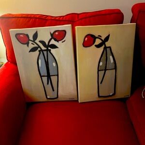 Set of canvas wall art